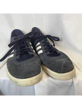 Adidas Womens Courtset AW4212 Blue Casual Shoes Sneakers Size 9 VGUC